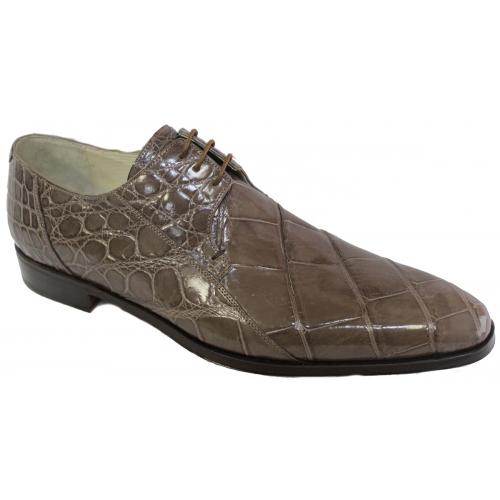 Fennix Italy 3228 Taupe All-Over Genuine Alligator Shoes.